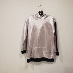 Sweatshirt silver & black